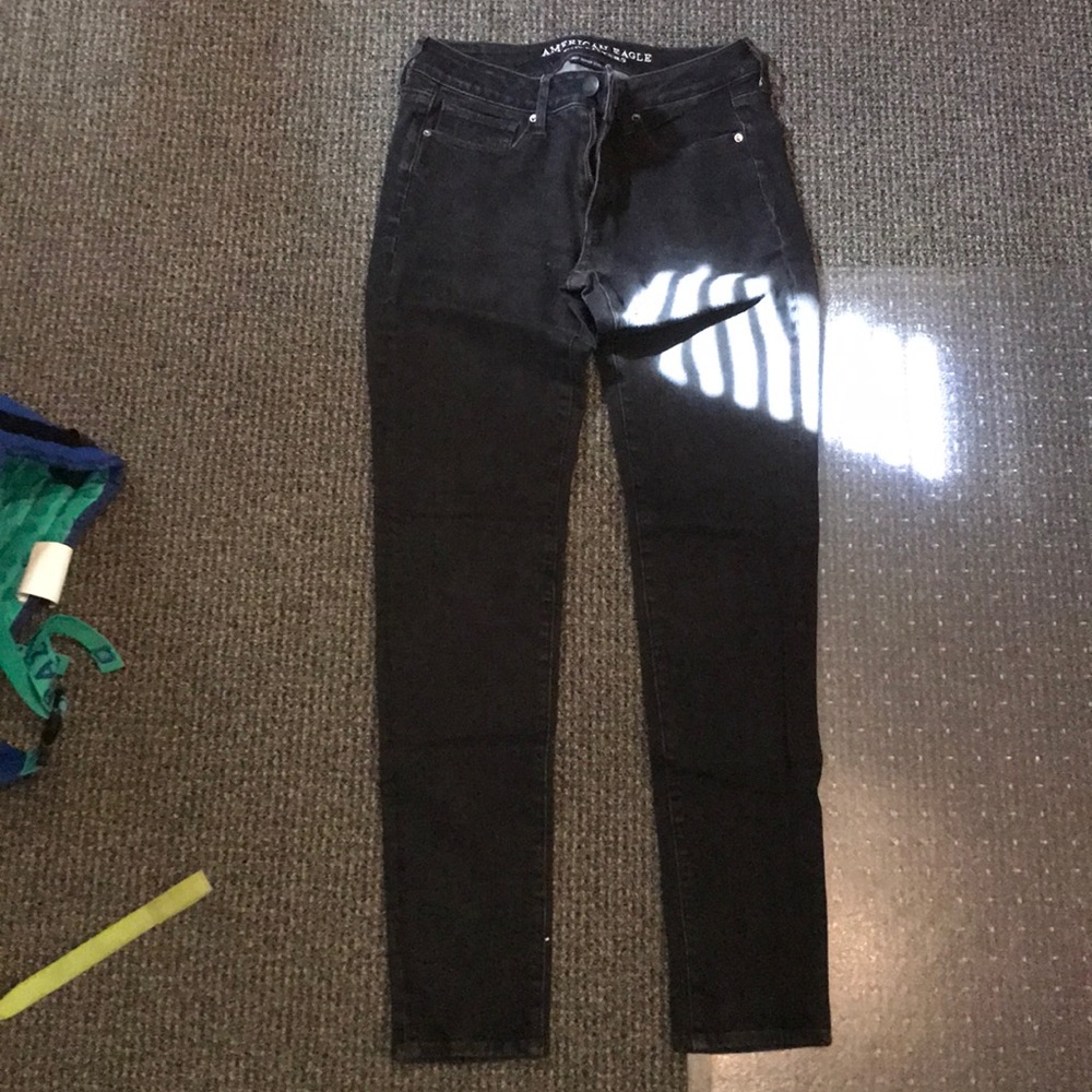 American Eagle black skinny jeans